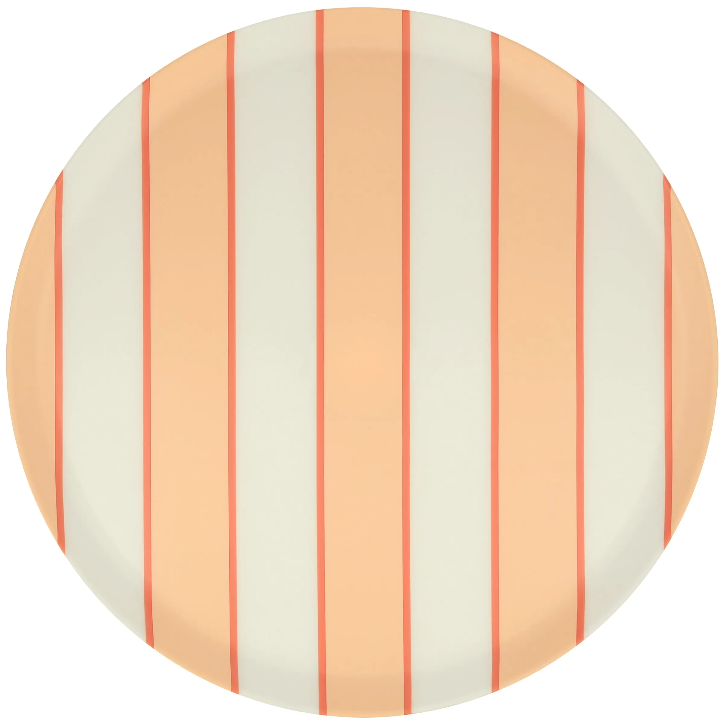 Mixed Stripe Reusable Large Plates (x 6)>Meri Meri Clearance