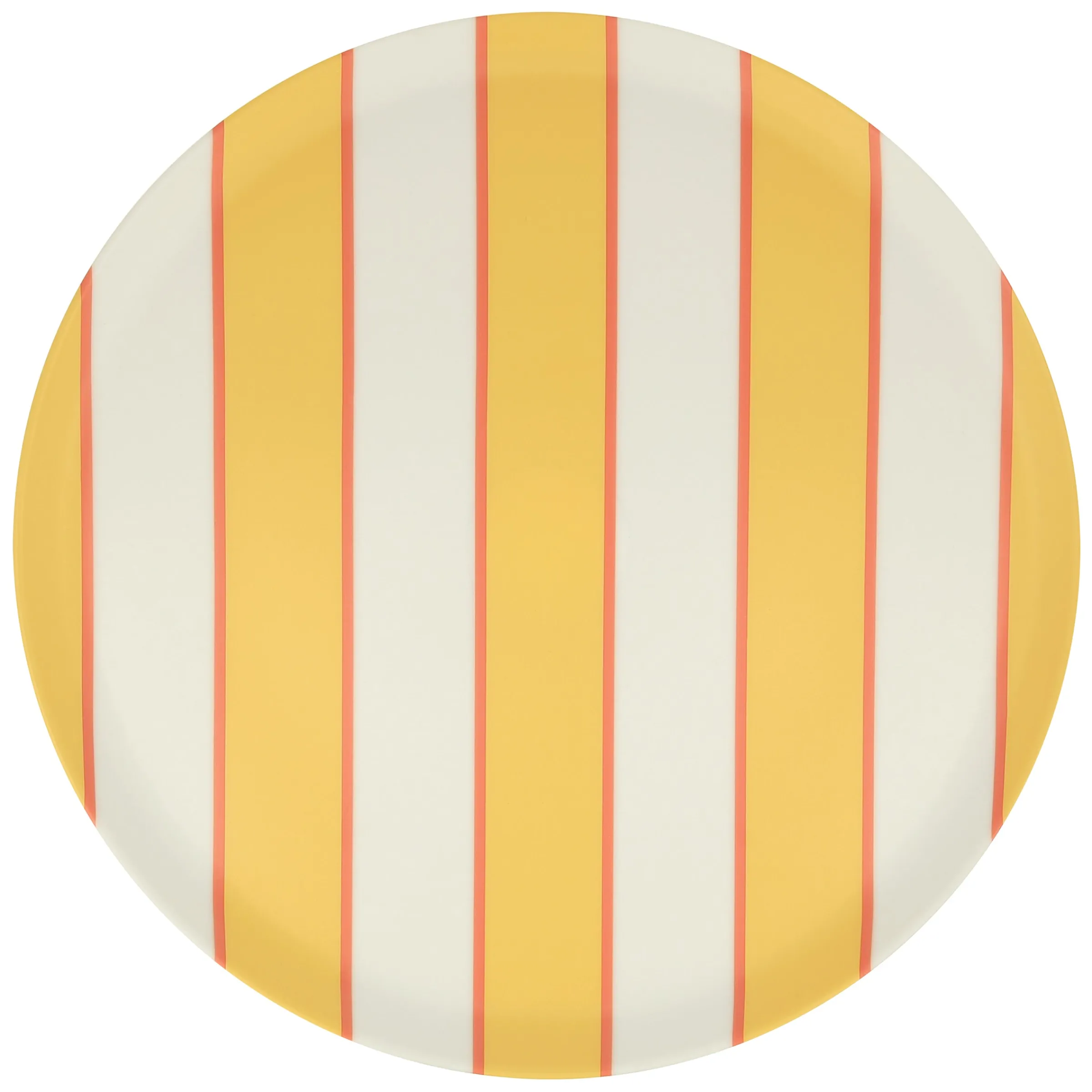 Mixed Stripe Reusable Large Plates (x 6)>Meri Meri Clearance