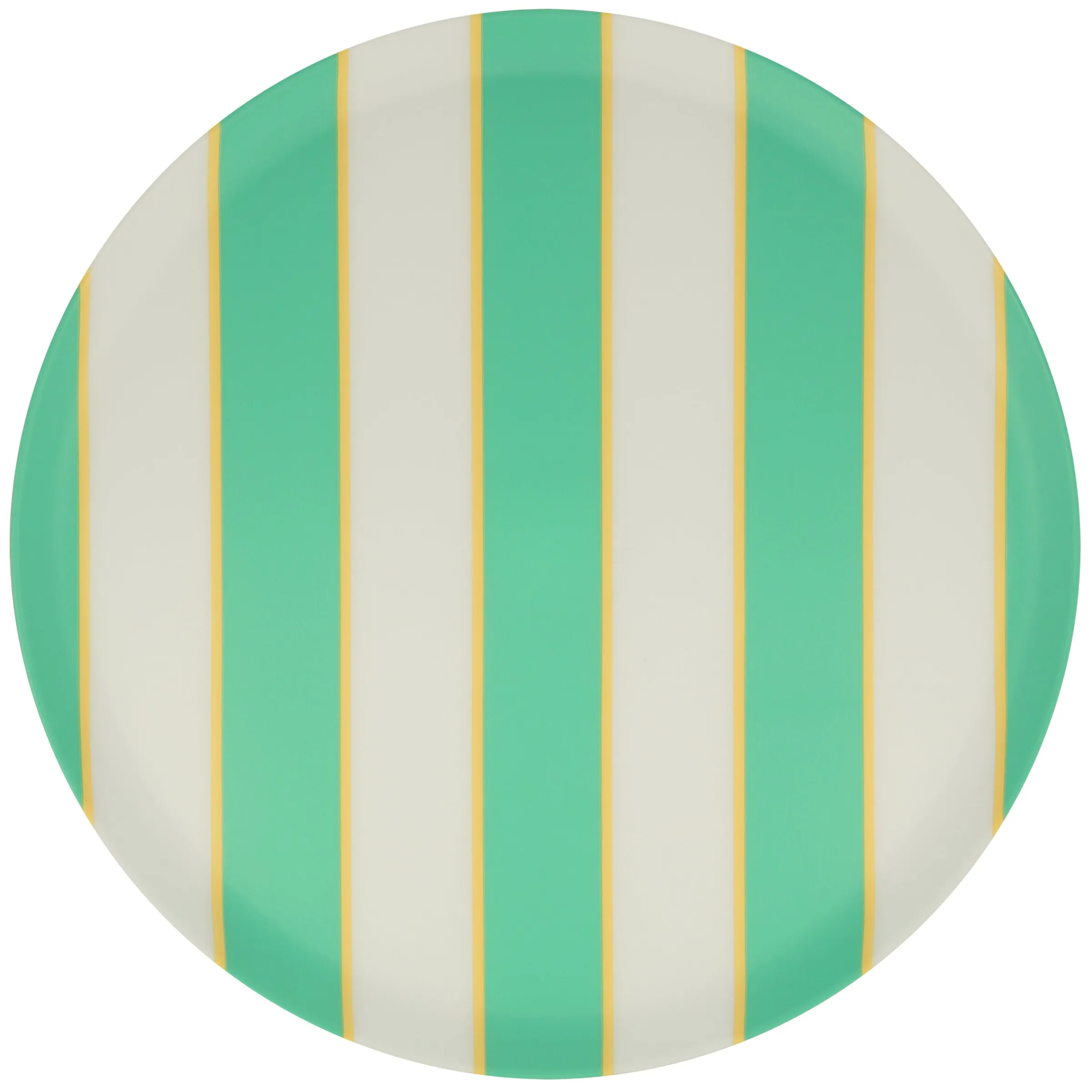 Mixed Stripe Reusable Large Plates (x 6)>Meri Meri Clearance