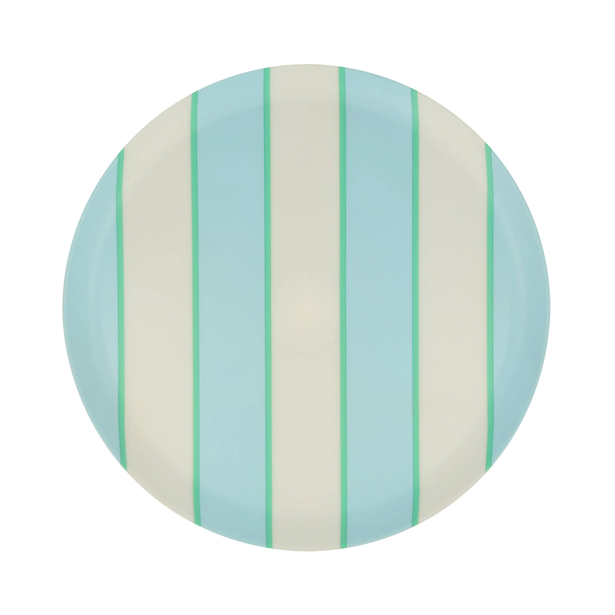 Mixed Stripe Reusable Small Plates (x 6)>Meri Meri New