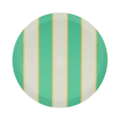 Mixed Stripe Reusable Small Plates (x 6)><noscript><img width=