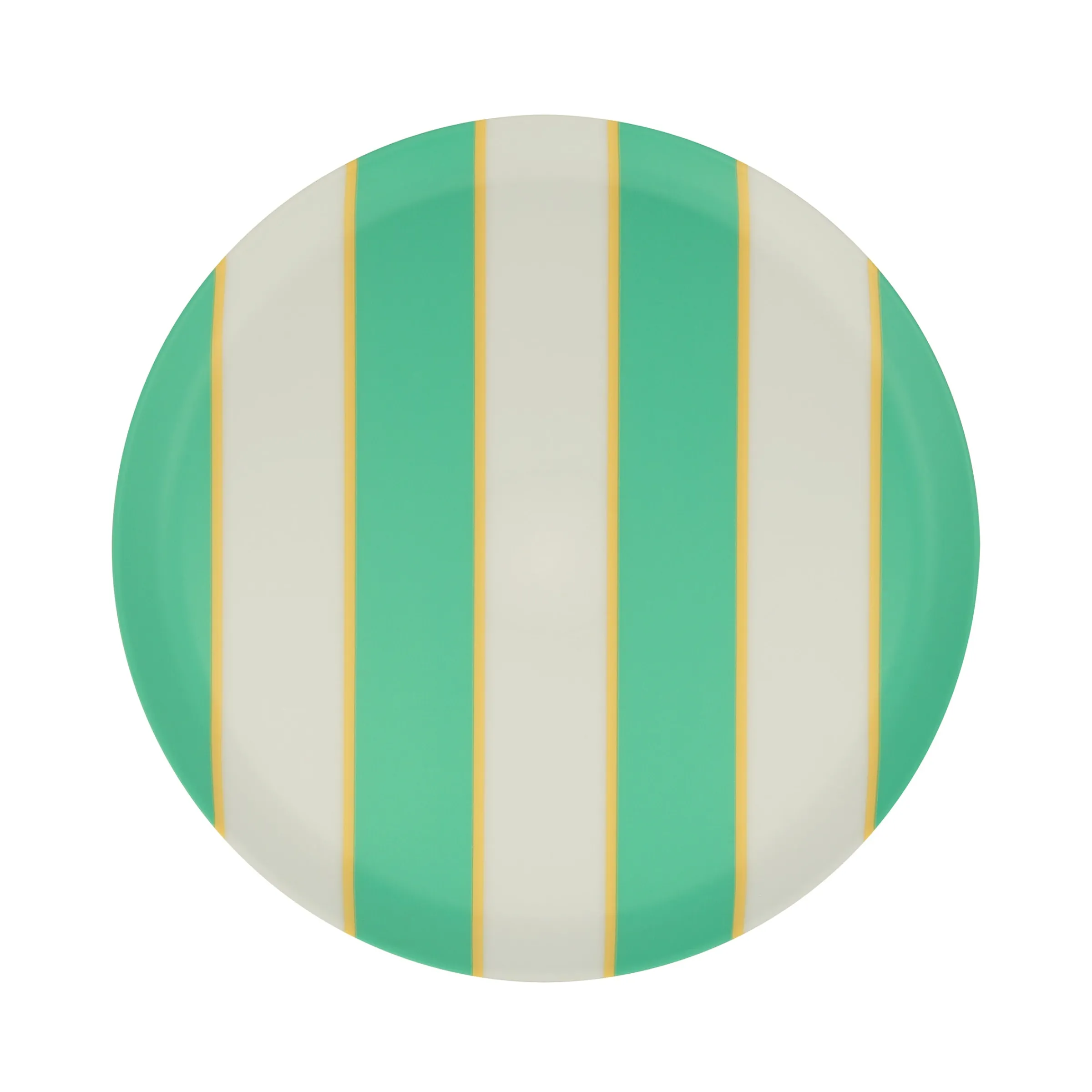Mixed Stripe Reusable Small Plates (x 6)>Meri Meri New