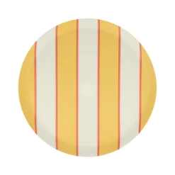 Mixed Stripe Reusable Small Plates (x 6)><noscript><img width=