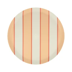 Mixed Stripe Reusable Small Plates (x 6)><noscript><img width=