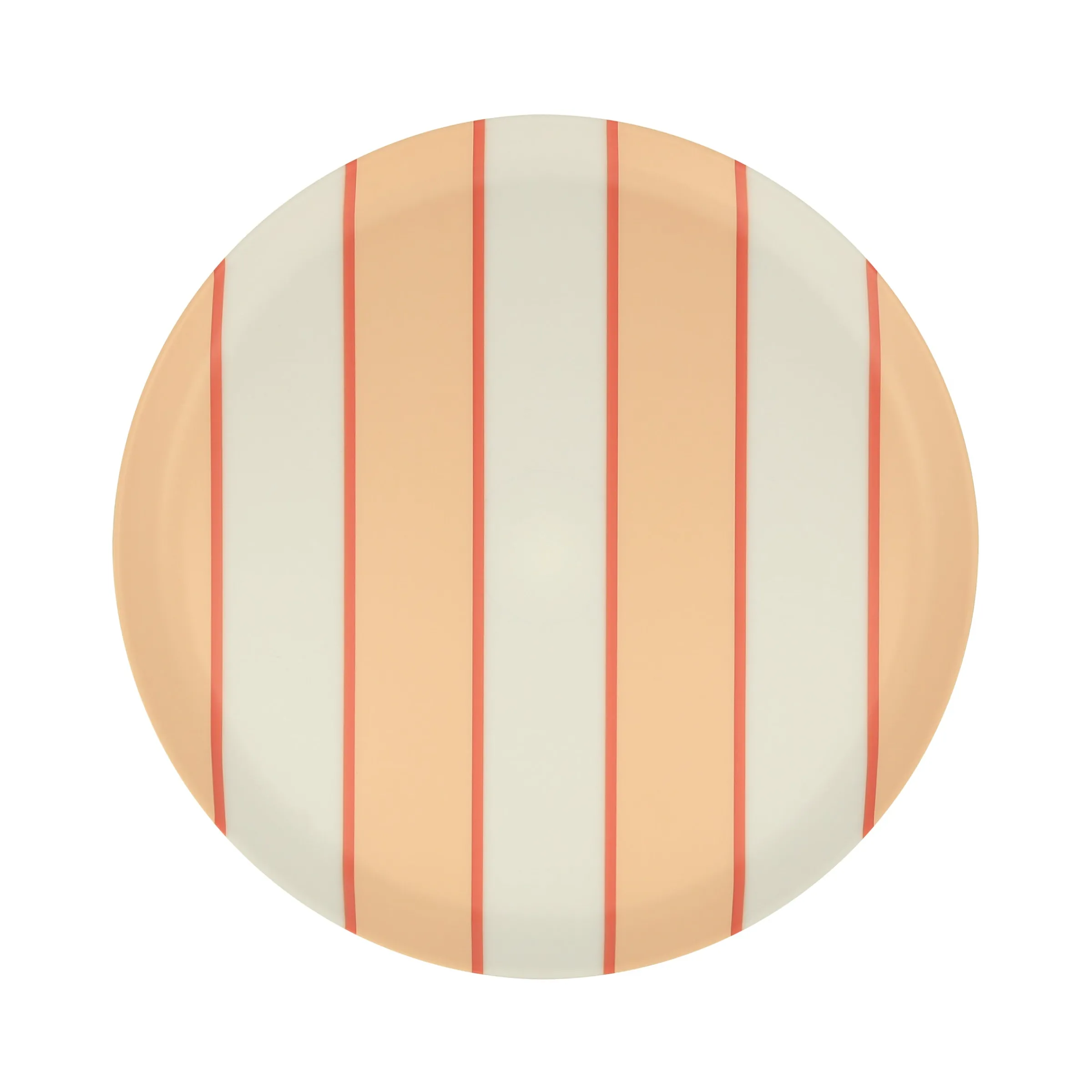 Mixed Stripe Reusable Small Plates (x 6)>Meri Meri New