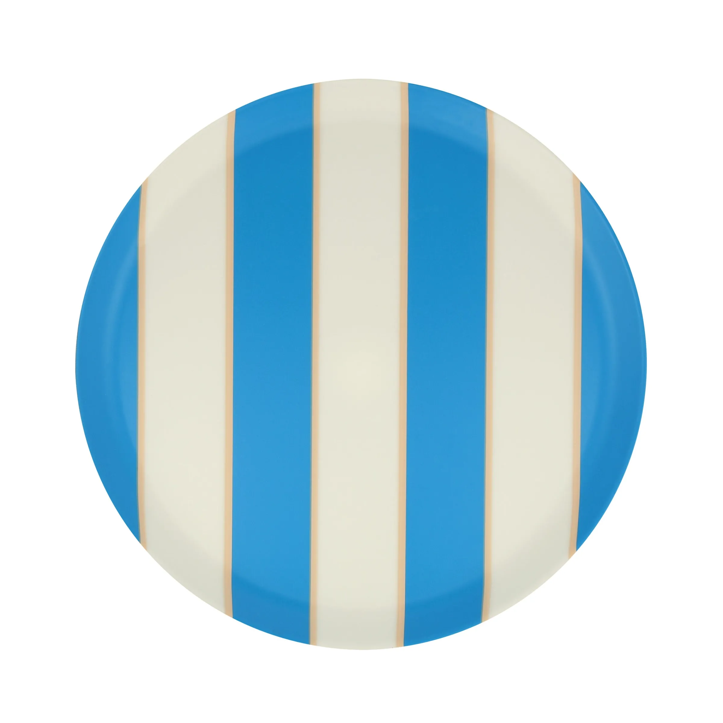 Mixed Stripe Reusable Small Plates (x 6)>Meri Meri New