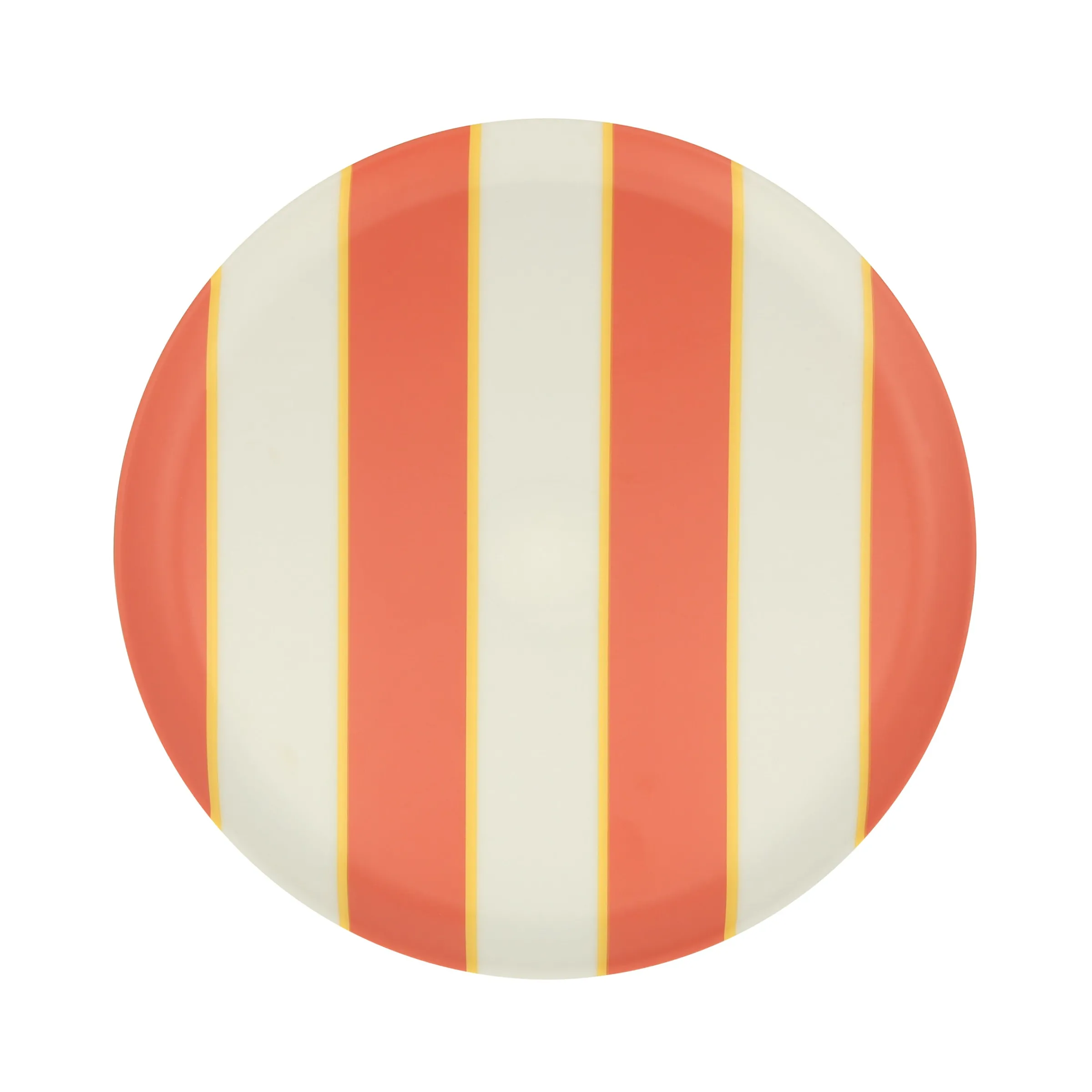 Mixed Stripe Reusable Small Plates (x 6)>Meri Meri New