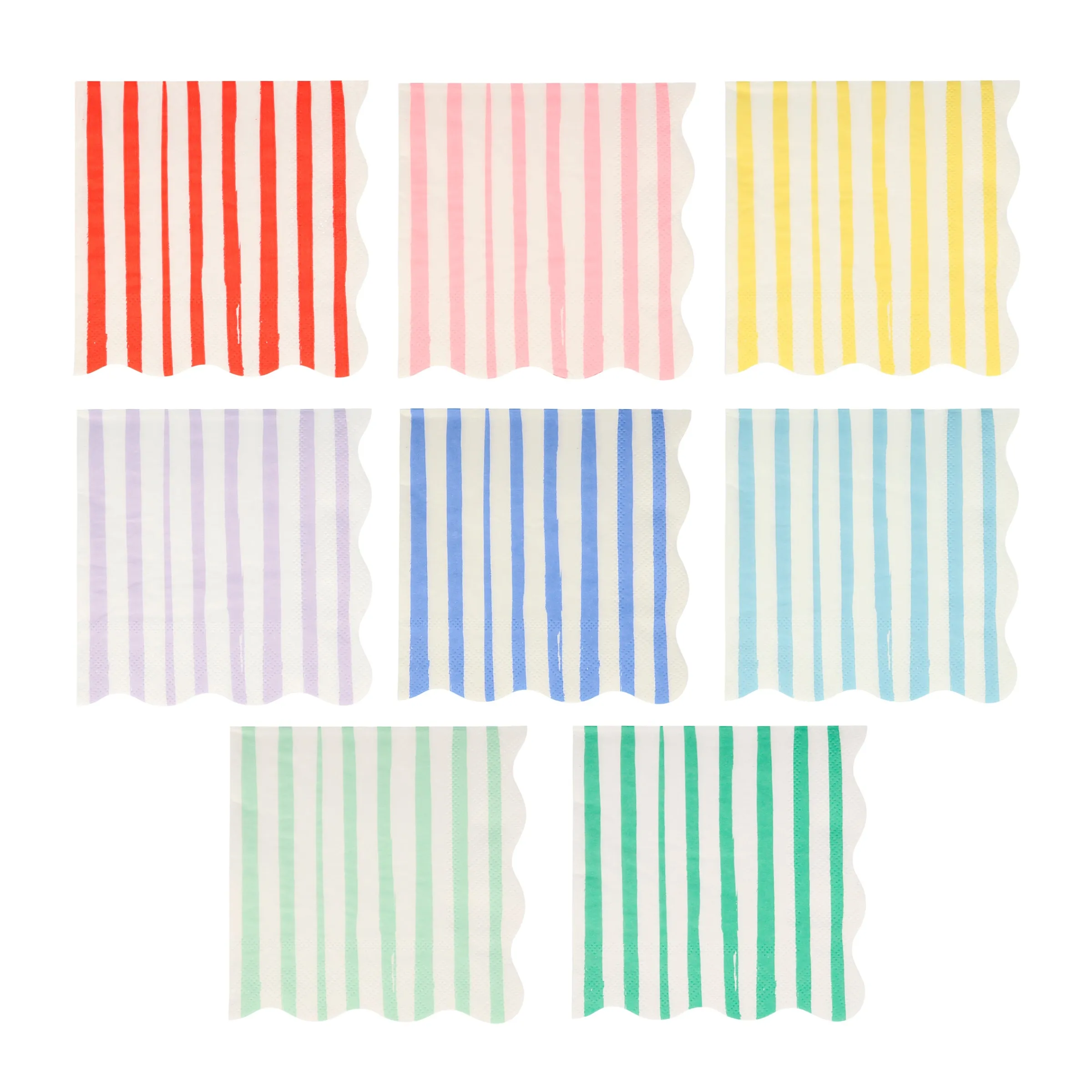 Mixed Stripe Small Napkins (x 16)>Meri Meri Best