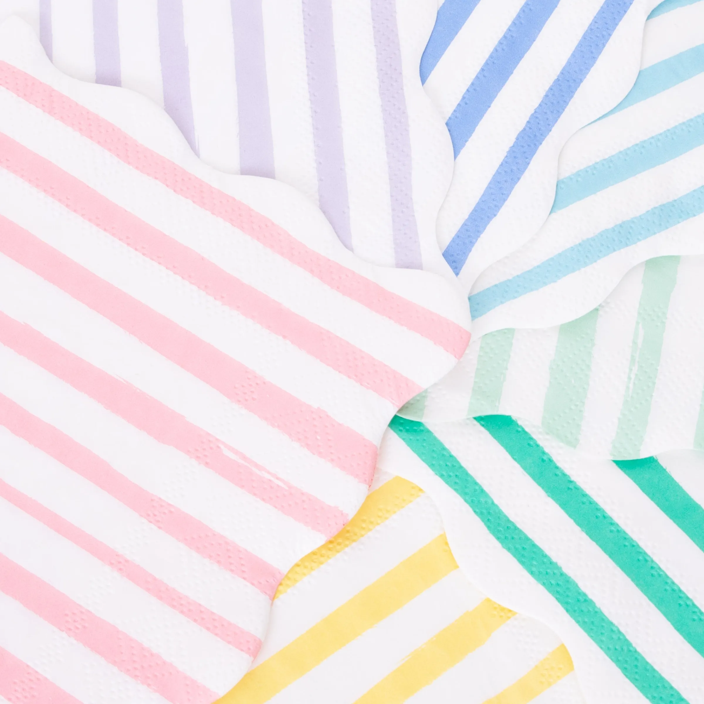 Mixed Stripe Small Napkins (x 16)>Meri Meri Best