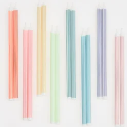 Mixed Striped Candles (x 16)><noscript><img width=