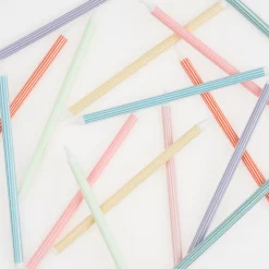 Mixed Striped Candles (x 16)><noscript><img width=
