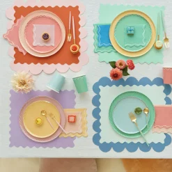 Mixed Wavy Line Large Napkins (x 16)>Meri Meri Best