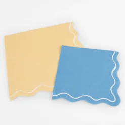 Mixed Wavy Line Small Napkins (x 16)><noscript><img width=