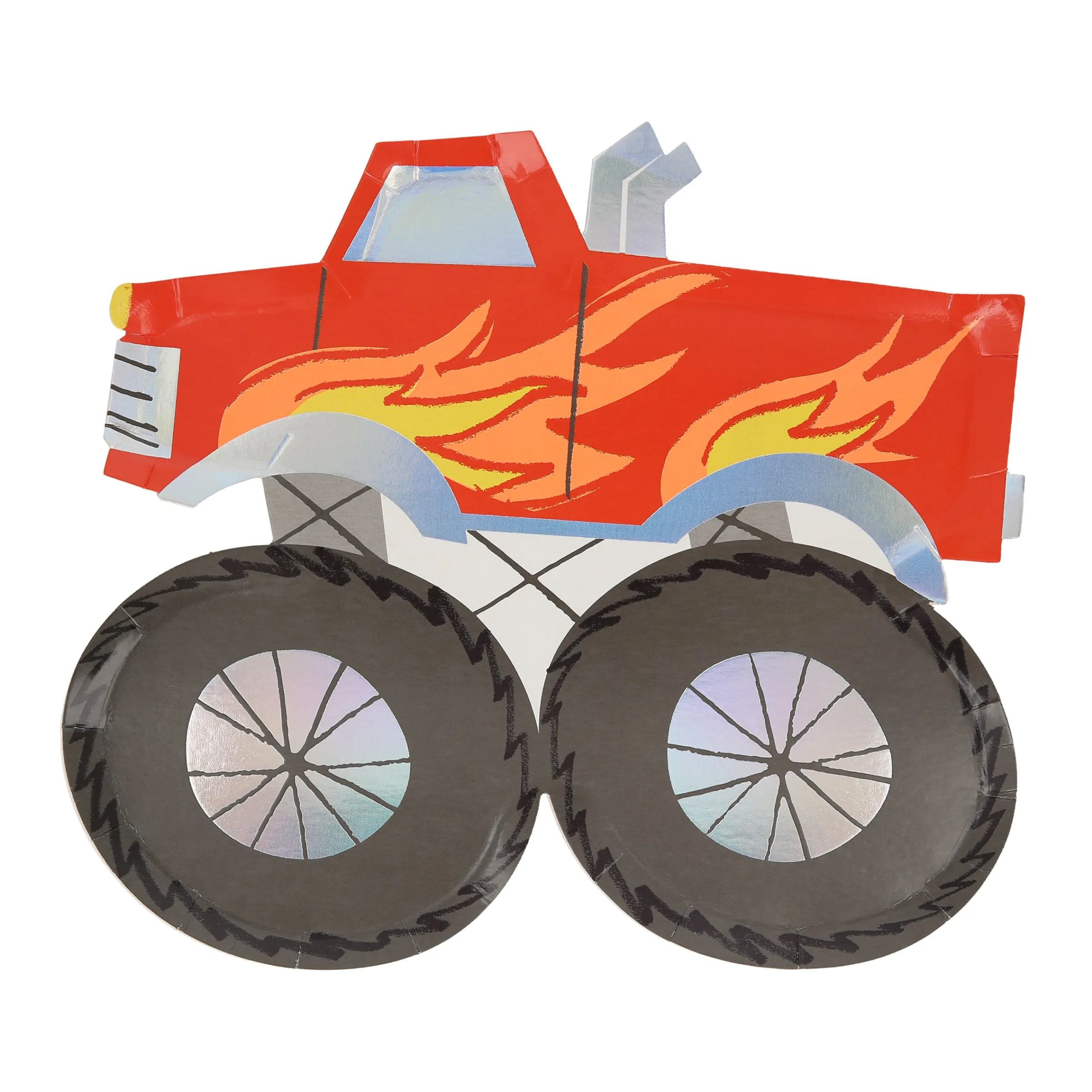 Monster Truck Plates (x 8)>Meri Meri Sale