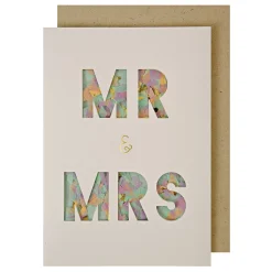 Mr & Mrs Confetti Shaker Wedding Card>Meri Meri Fashion