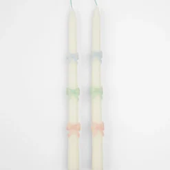 Multi Bow Taper Candles (x 2)><noscript><img width=