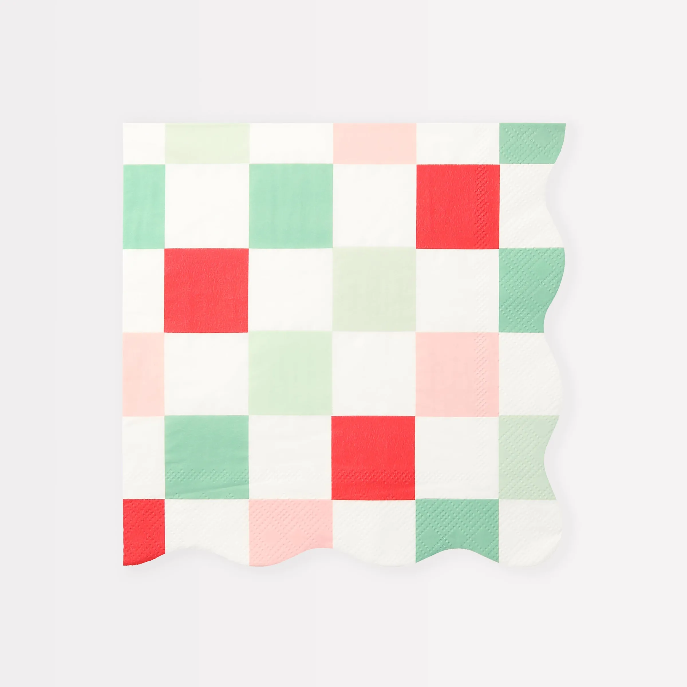 Multi Check Large Napkins (x 16)>Meri Meri New