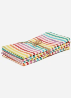 Multi Stripe Rainbow Napkins>Meri Meri Outlet