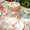 Multi Stripe Rainbow Tablecloth>Meri Meri Fashion
