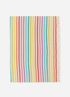 Multi Stripe Rainbow Tablecloth>Meri Meri Fashion