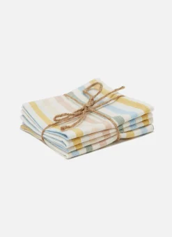 Multi Stripe Spring Pastel Kid Napkins>Meri Meri Discount