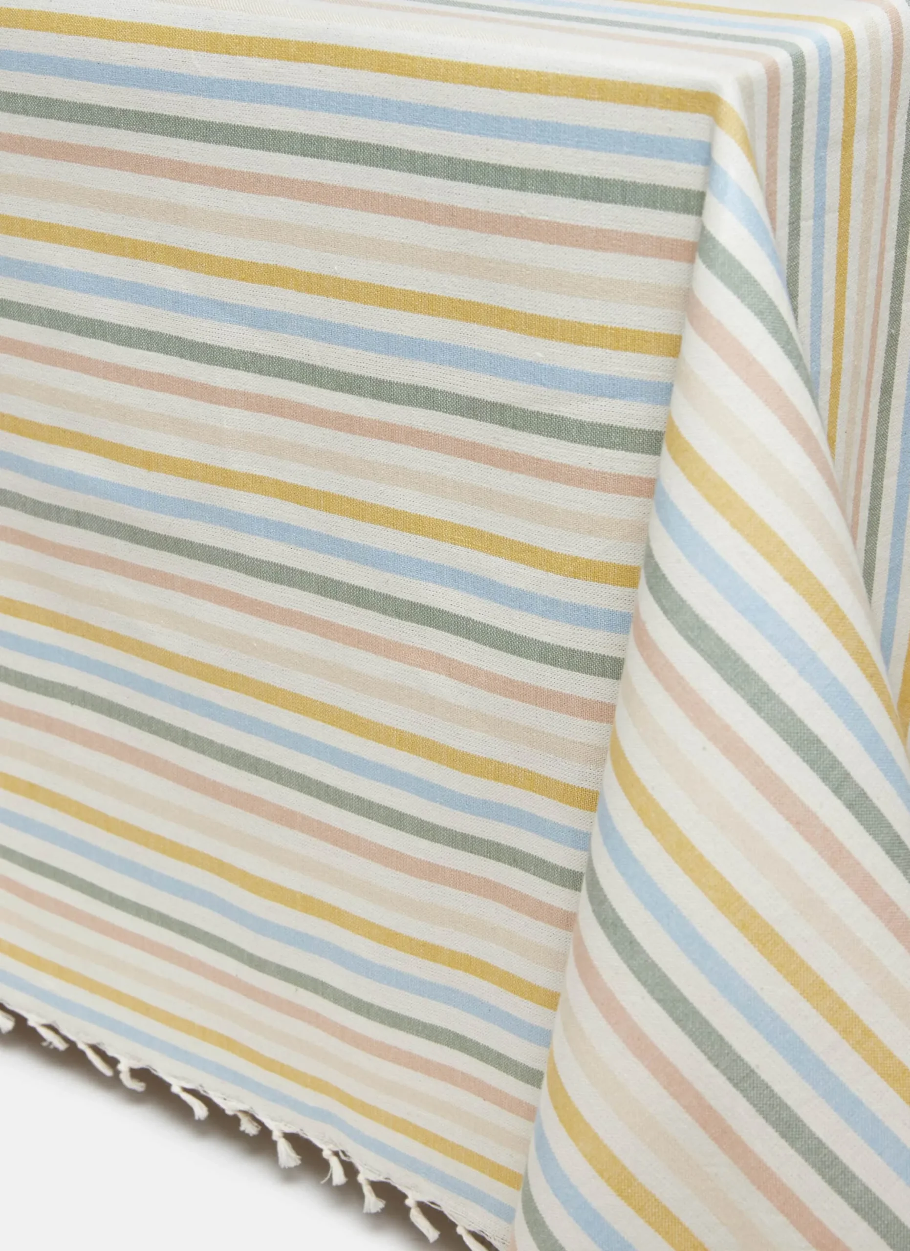 Multi Stripe Spring Pastel Tablecloth>Meri Meri Online