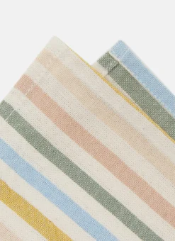 Multi Stripe Spring Pastel Napkins><noscript><img width=