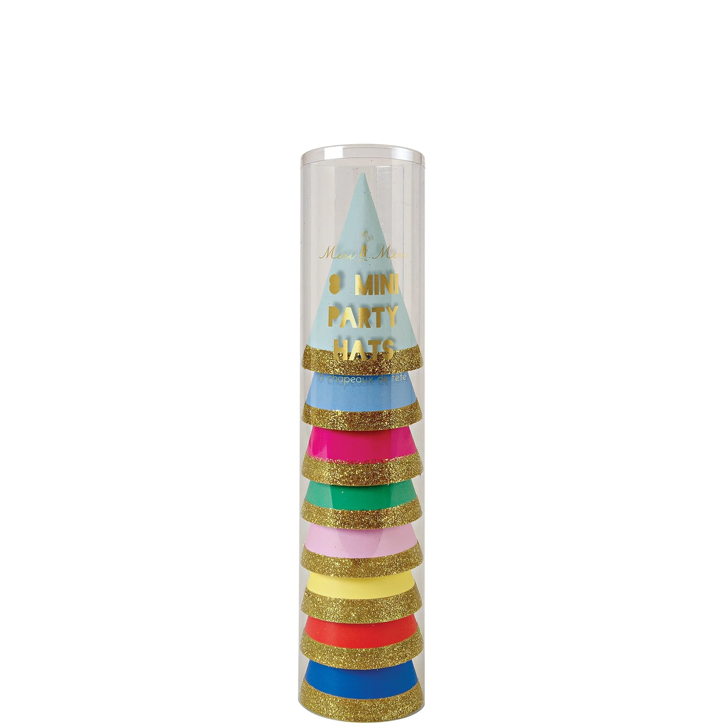 Multicolor Mini Party Hats (set of 8)>Meri Meri Sale