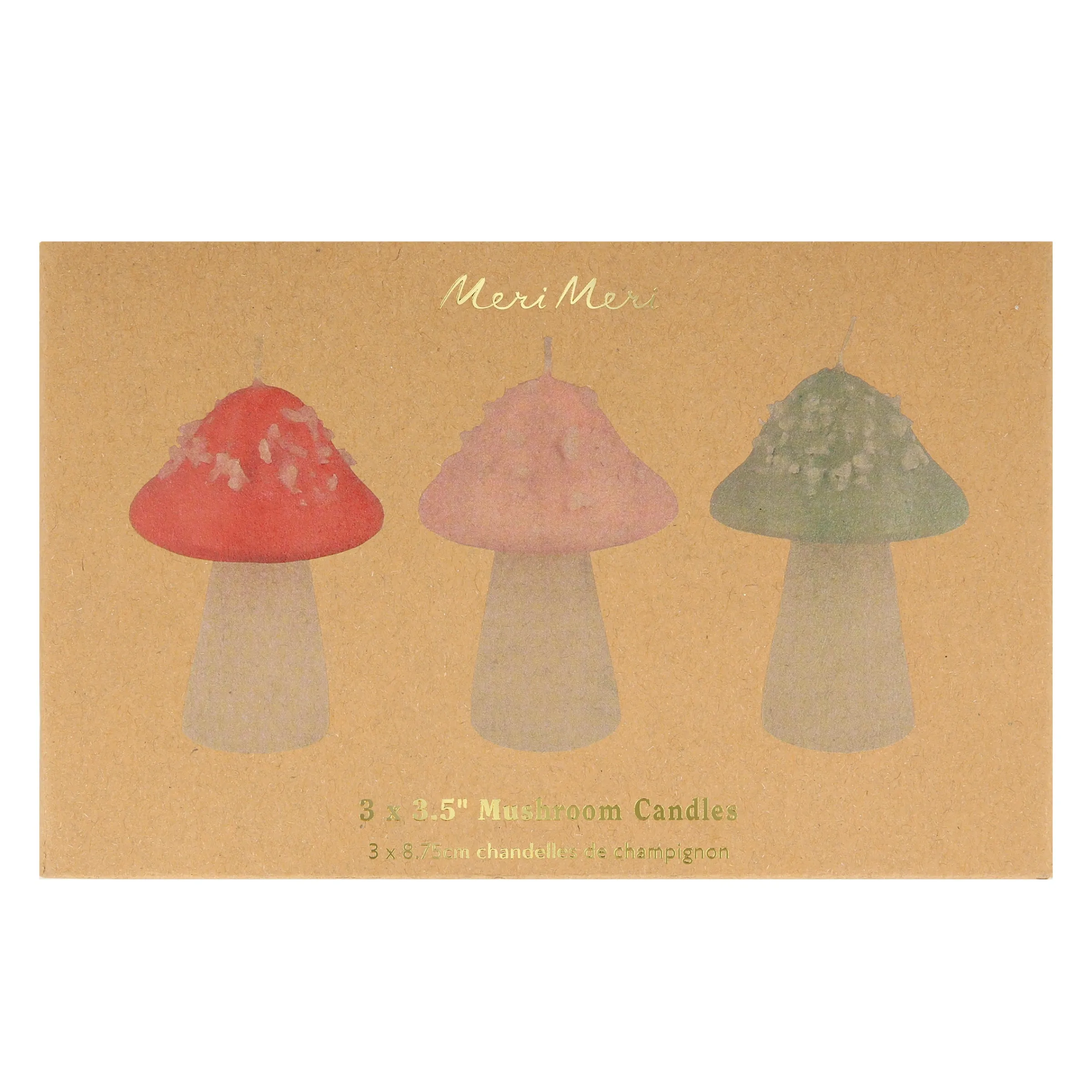 Mushroom Candles (x 3)>Meri Meri Discount