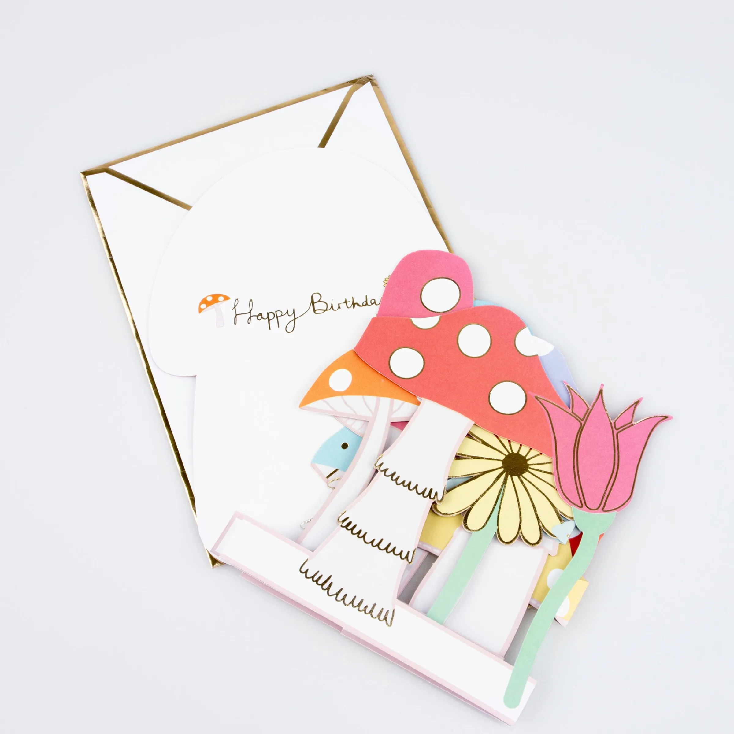 Mushroom Concertina Card>Meri Meri New