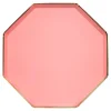 Neon Coral Dinner Plates (x 8)>Meri Meri Outlet
