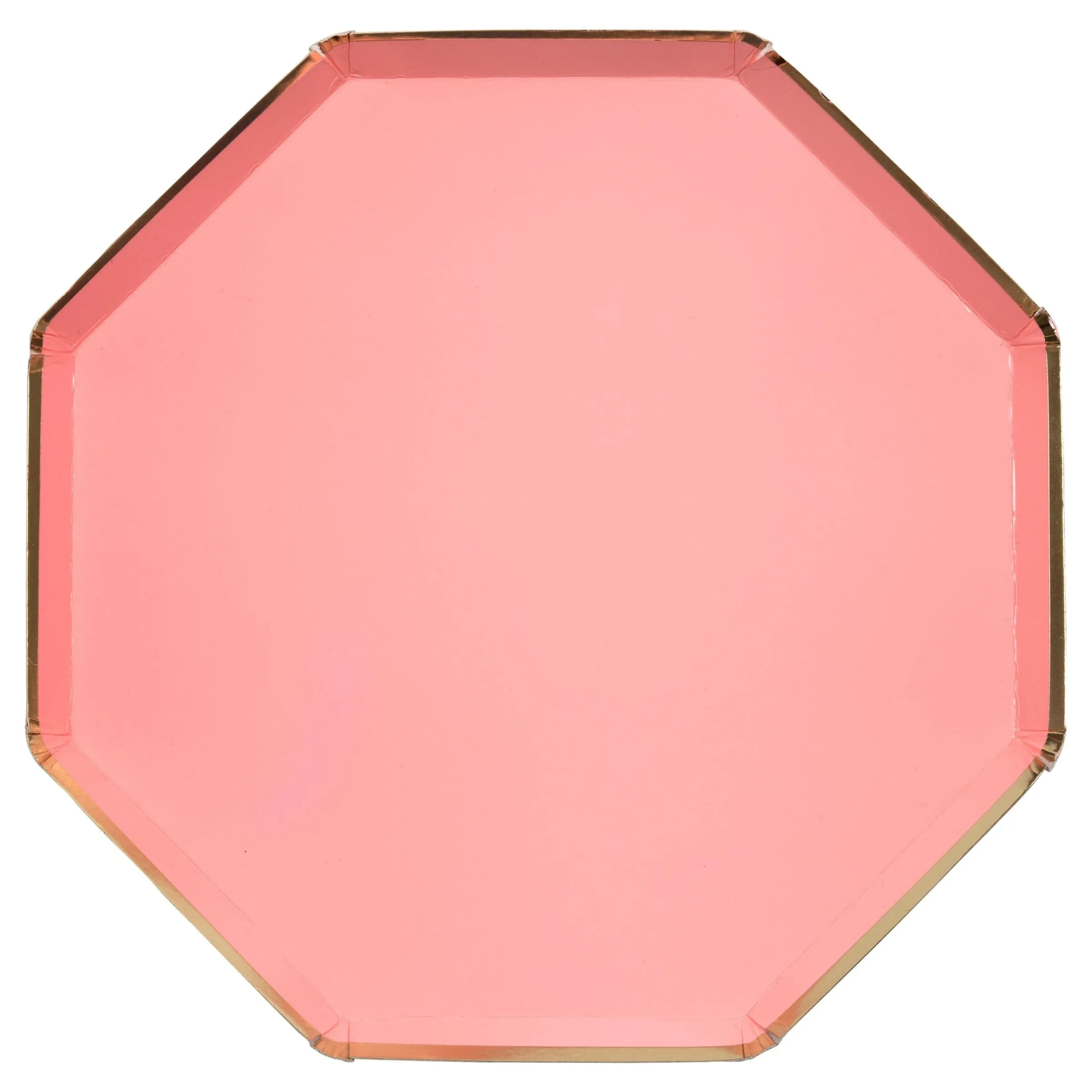 Neon Coral Dinner Plates (x 8)>Meri Meri Outlet