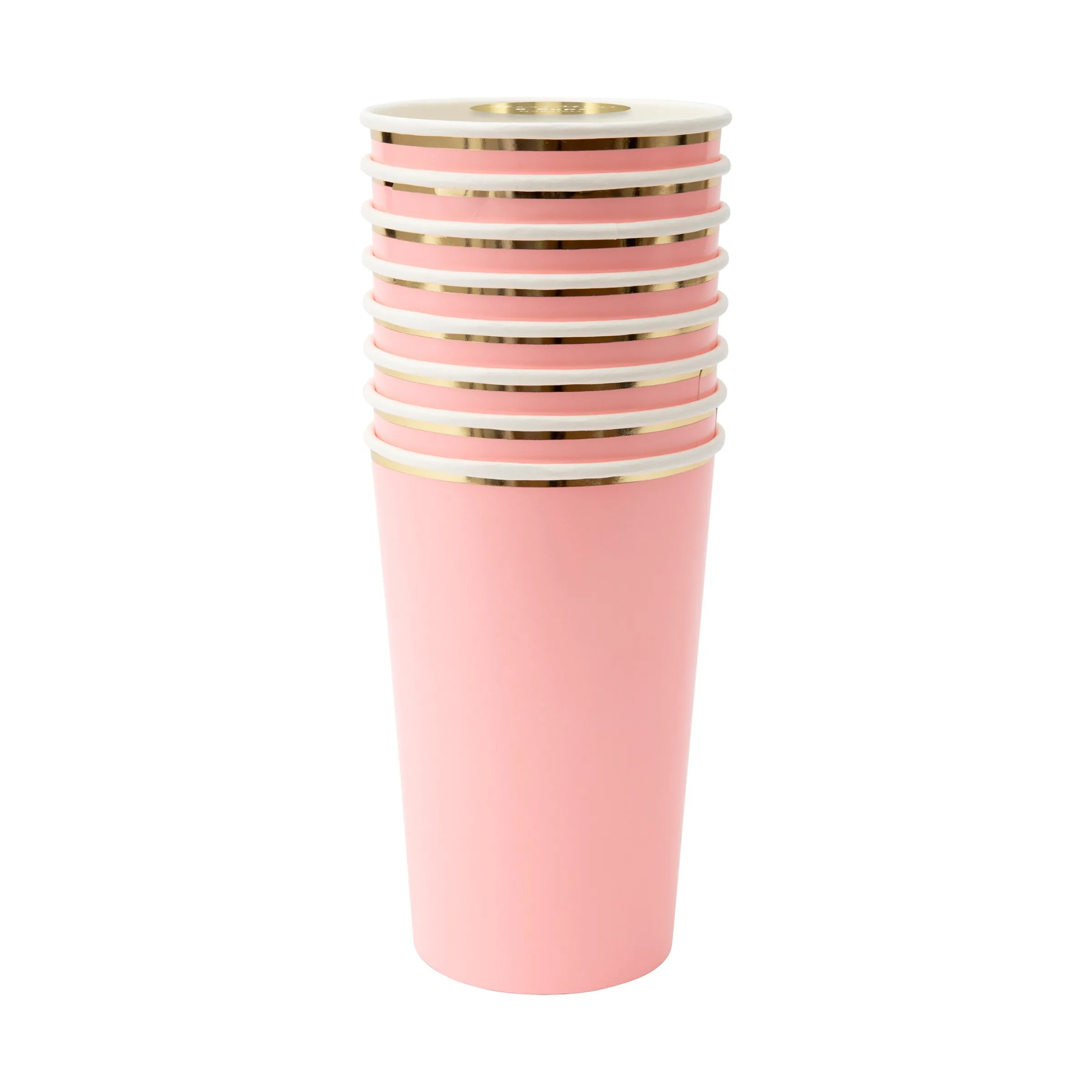 Neon Coral Highball Cups (x 8)>Meri Meri Online