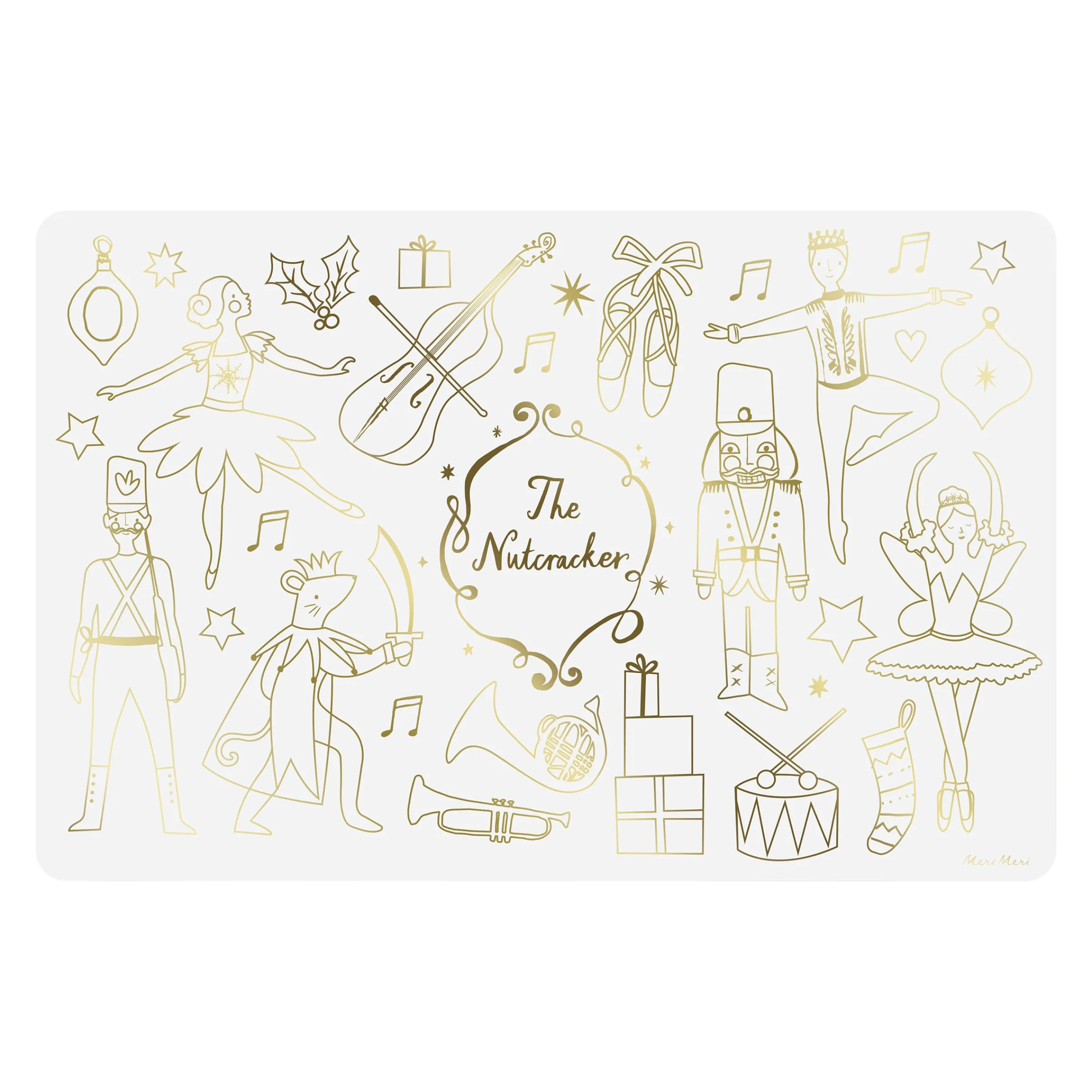 Nutcracker Coloring Placemats (x 8)>Meri Meri Clearance