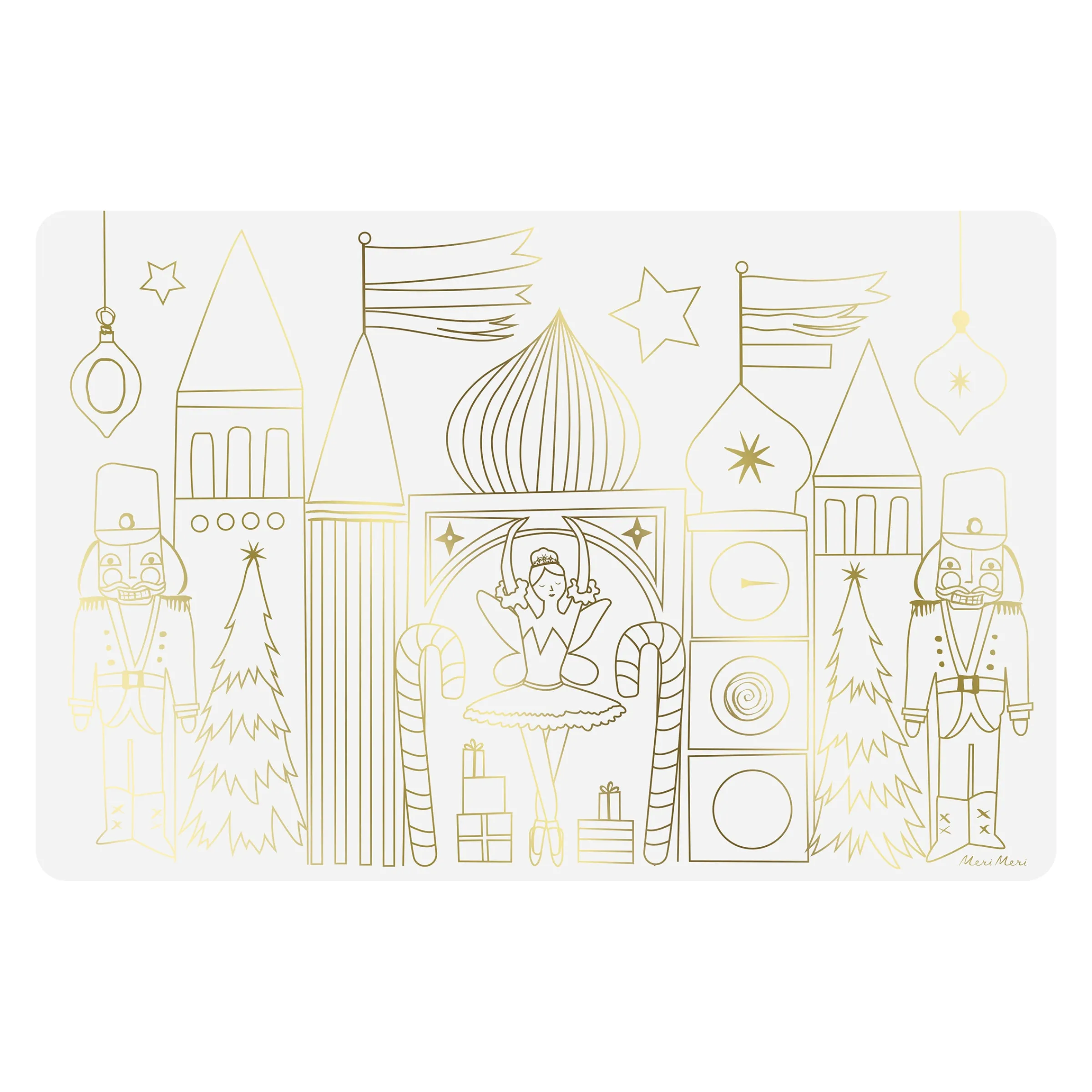 Nutcracker Coloring Placemats (x 8)>Meri Meri Clearance