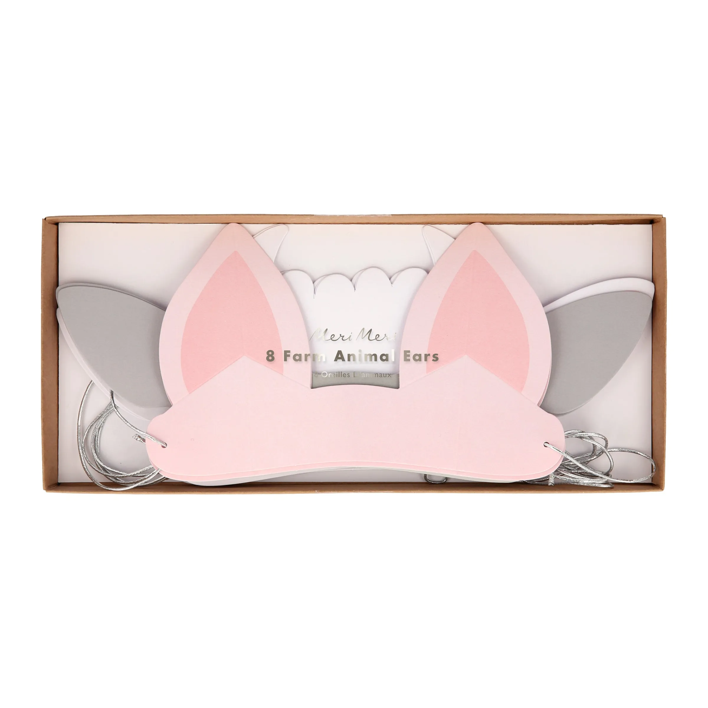 On The Farm Animal Ears (x 8)>Meri Meri Clearance