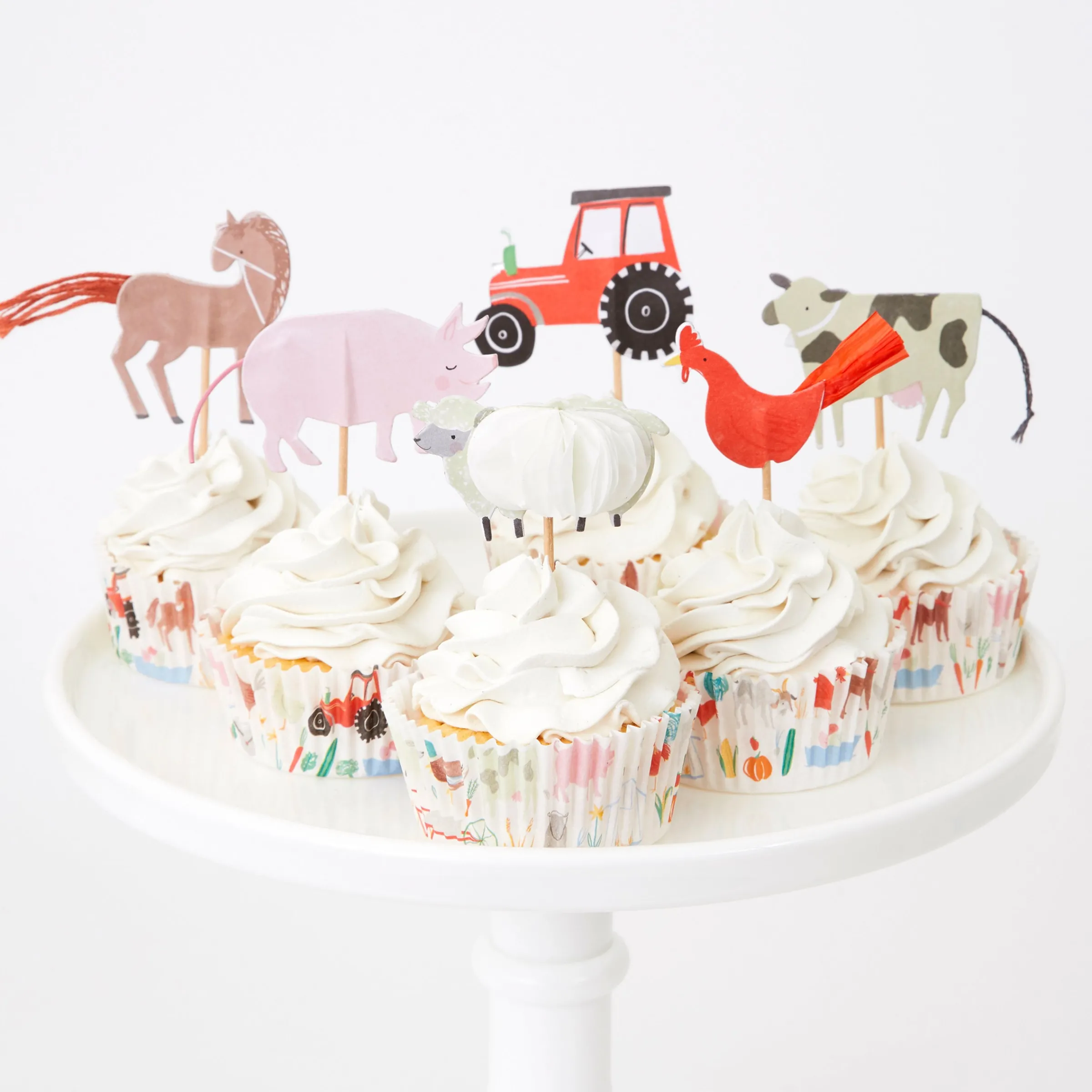 On The Farm Cupcake Kit (x 24 toppers)>Meri Meri Clearance