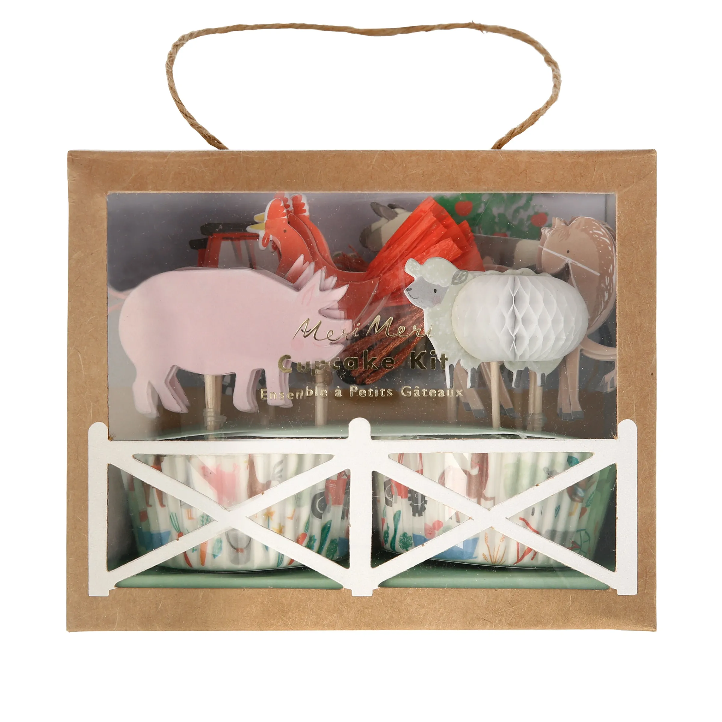 On The Farm Cupcake Kit (x 24 toppers)>Meri Meri Clearance