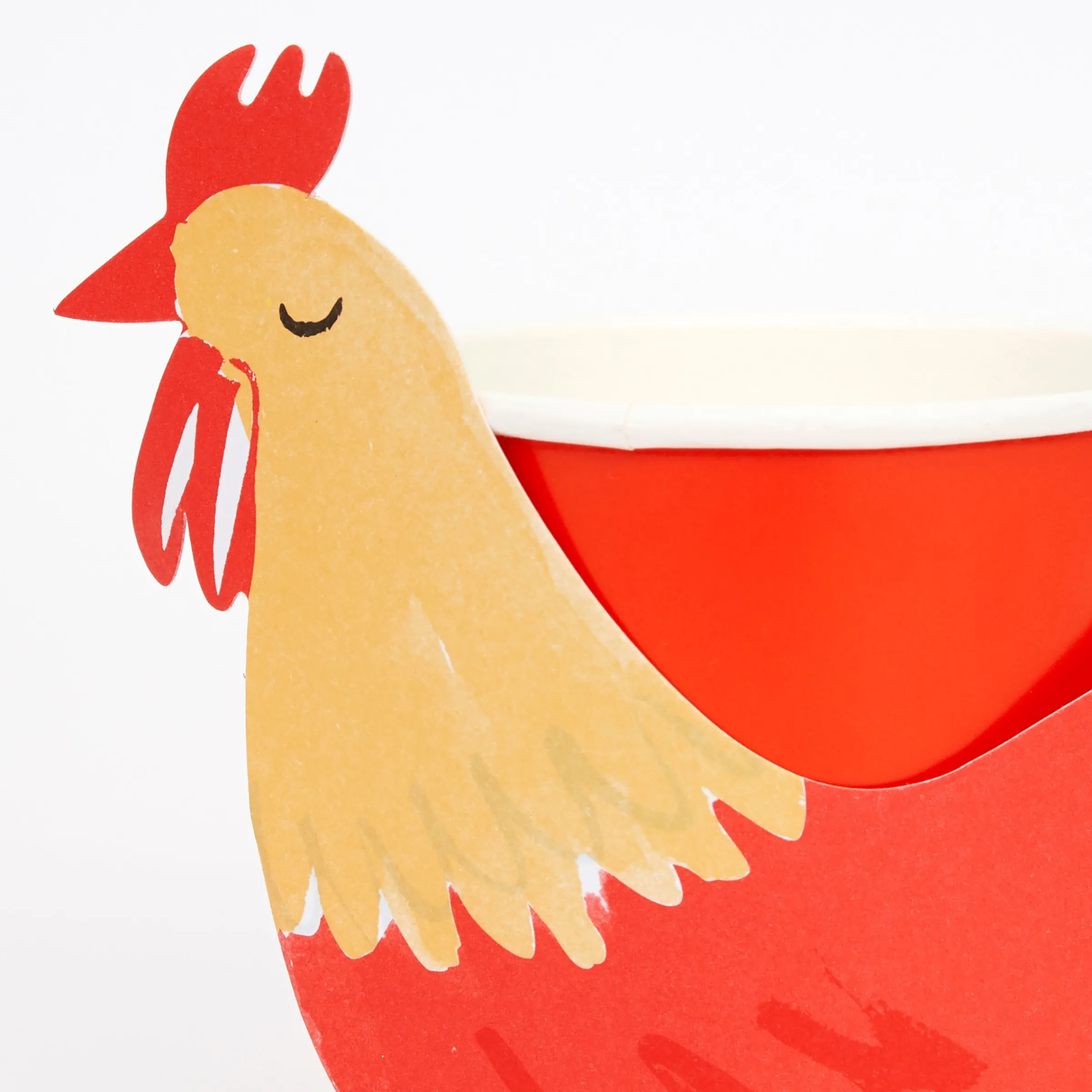 On The Farm Rooster Party Cups (x 8)>Meri Meri Best
