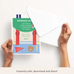 Outdoor Adventures Download & Print Invitation><noscript><img width=