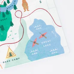 Outdoor Adventures Map Large Napkins (x 16)><noscript><img width=