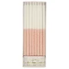 Pale Pink Glitter Dipped Candles (x 16)>Meri Meri Online
