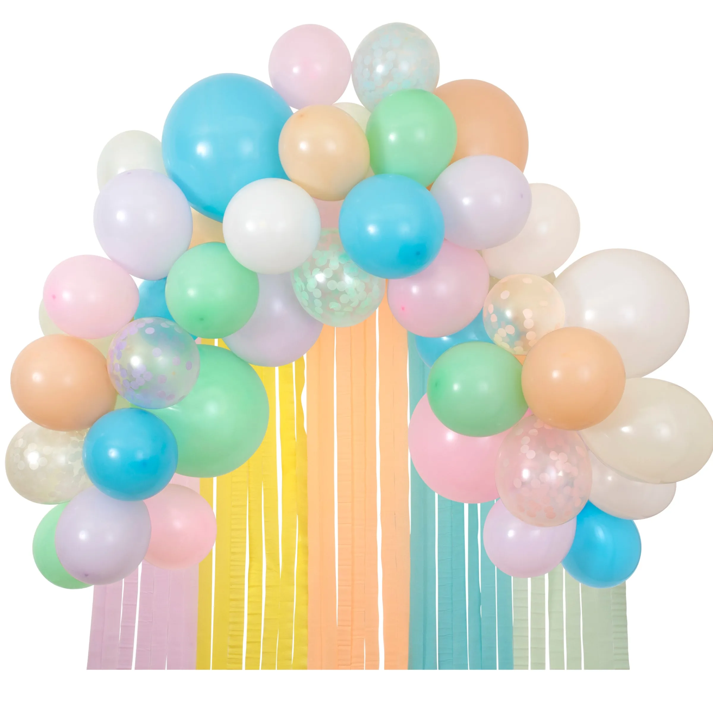 Pastel Balloon & Streamer Garland (x 50 balloons)>Meri Meri New