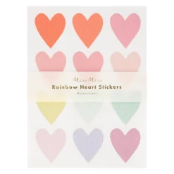 Pastel Heart Glitter Stickers (x 10 sheets)>Meri Meri Outlet
