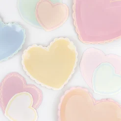 Pastel Heart Large Plates (x 8)><noscript><img width=