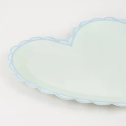Pastel Heart Small Plates (x 8)>Meri Meri New