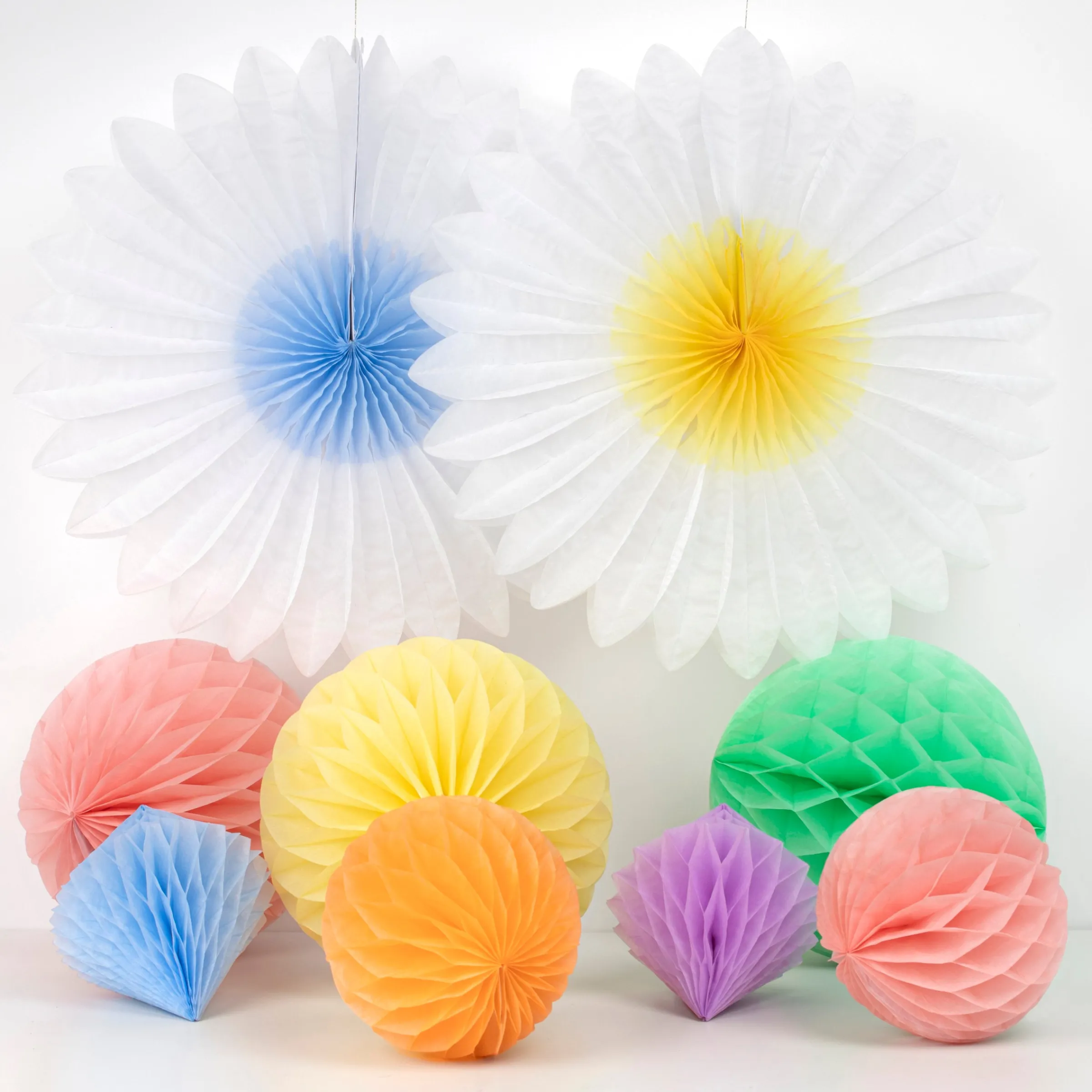 Pastel Honeycomb Decoration Kit (x 16)>Meri Meri Online