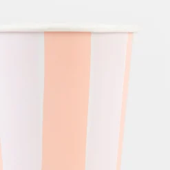 Pastel Stripe Cups (x 8)>Meri Meri Best
