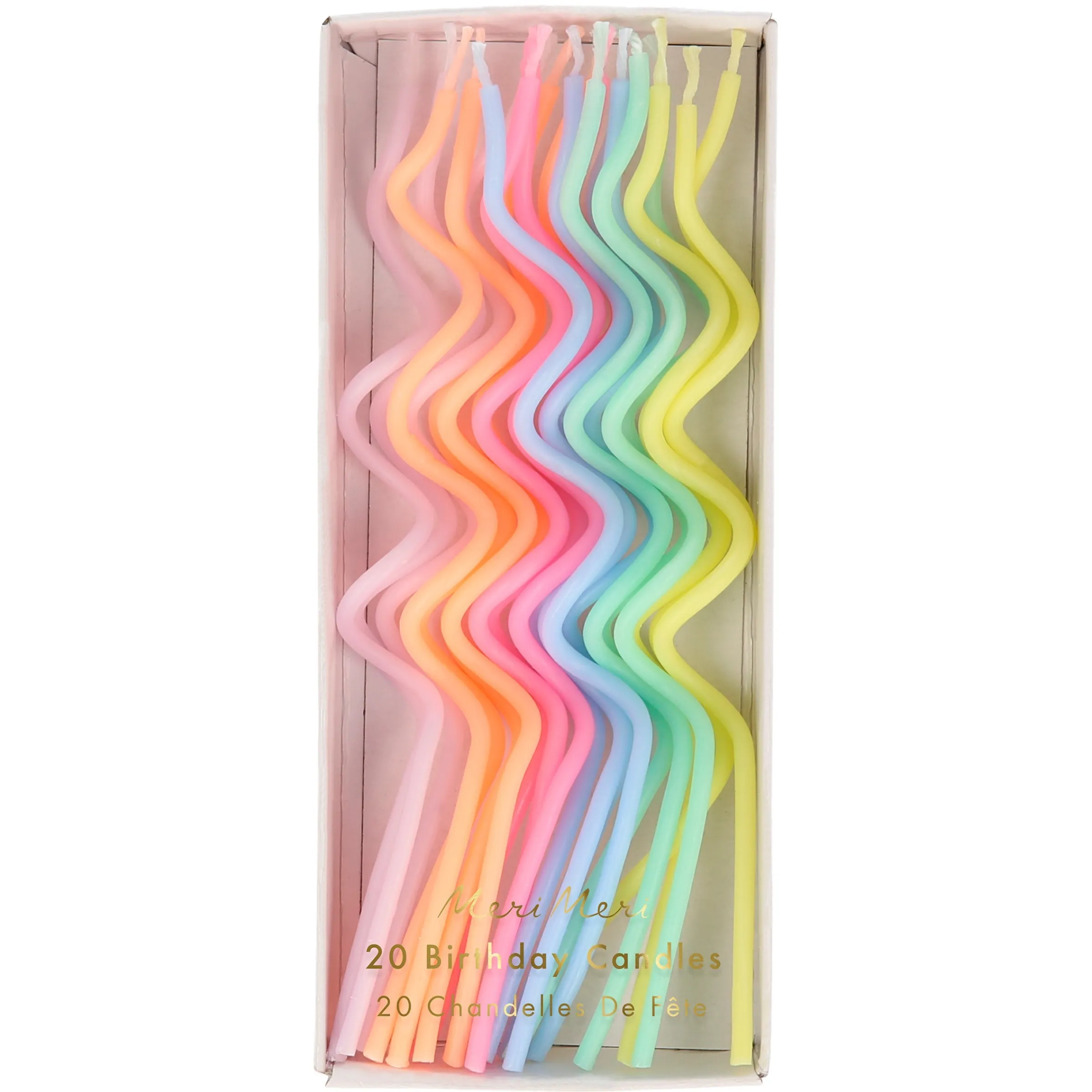 Pastel Swirly Candles (x 20)>Meri Meri Online