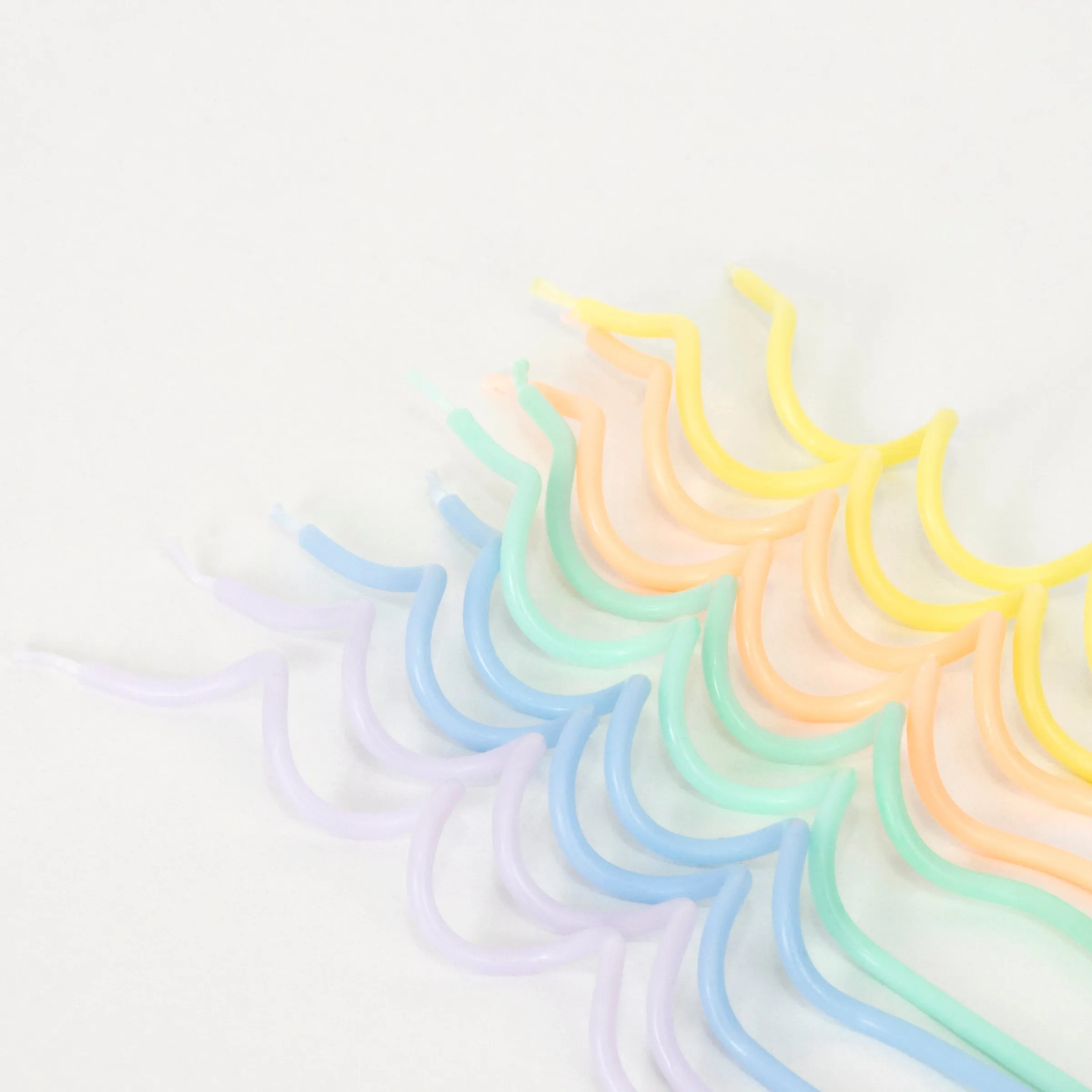 Pastel Swirly Candles (x 20)>Meri Meri Online